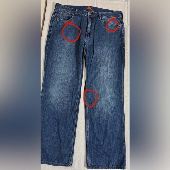 Tommy Bahama Cayman Relaxed Jeans Blue Denim 38x31 - Picture 3 of 16